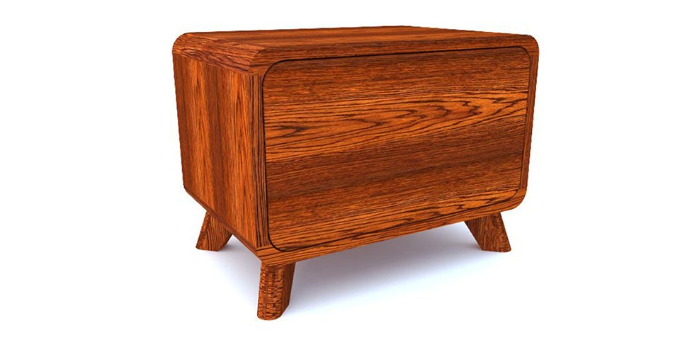 Noční stolek z masivu Deira