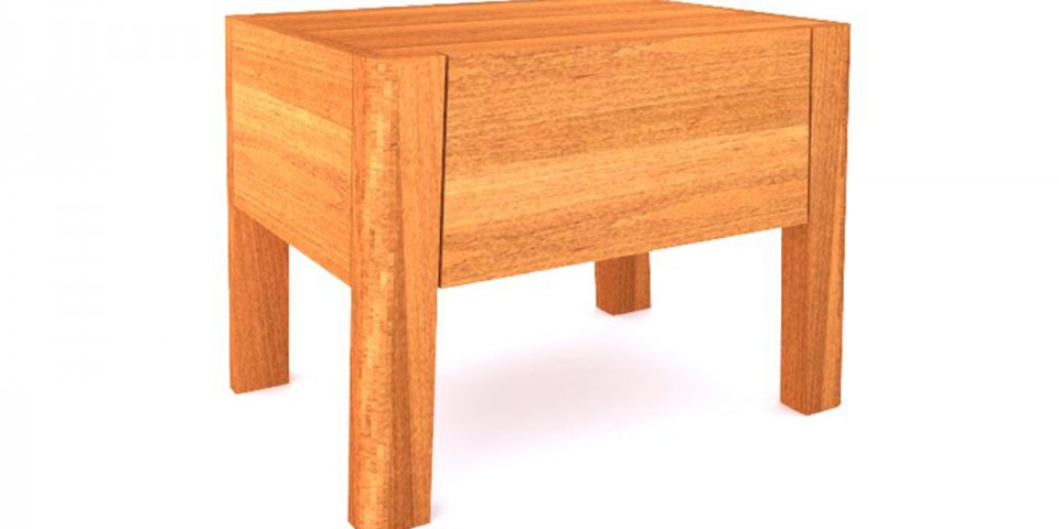 Noční stolek z masivu GIULIA