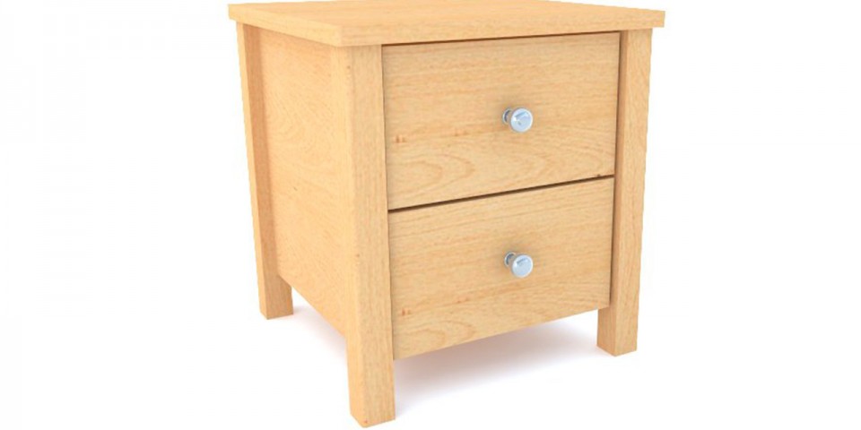Noční stolek z masivu Dante Duo