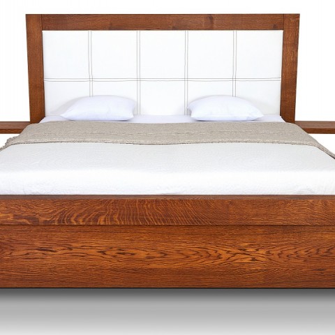 Postel z masivu s úložným prostorem MODENA čelní pohled