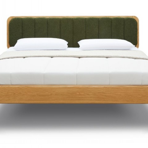 Postel z masivního dubu CALDERA čelní pohled