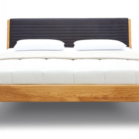 Postel z masivního dubu LAGO BELLE čelní pohled