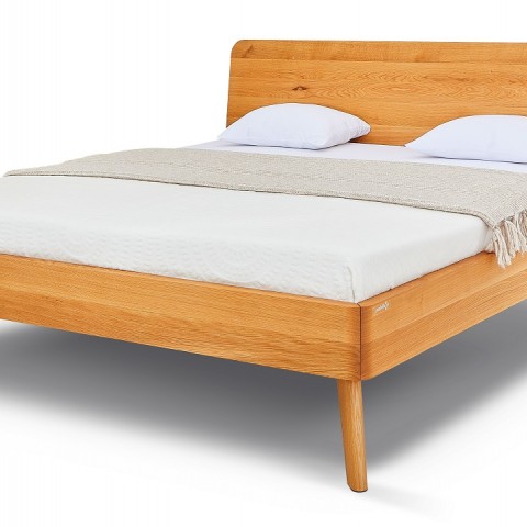 Postel z masivu CORTINA boční pohled