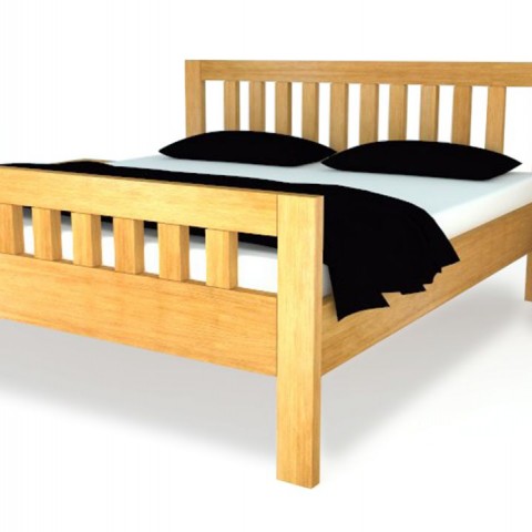 Postel z masivu MIA PLUS Dub