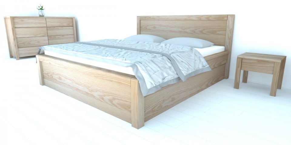 Postel s úložným prostorem STONE 3